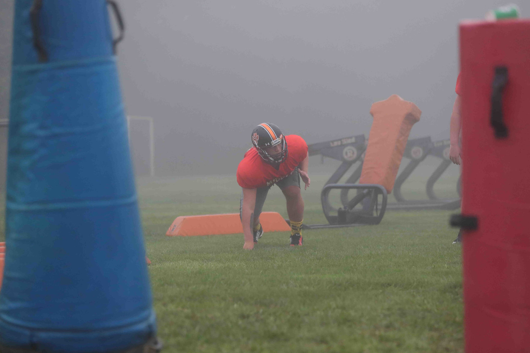 Middle Township High School football practice
